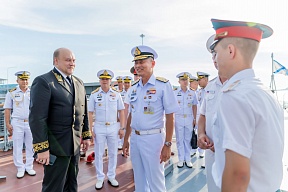 О заходе отряда кораблей Тихоокеанского флота ВМФ России в таиландский порт Саттахип